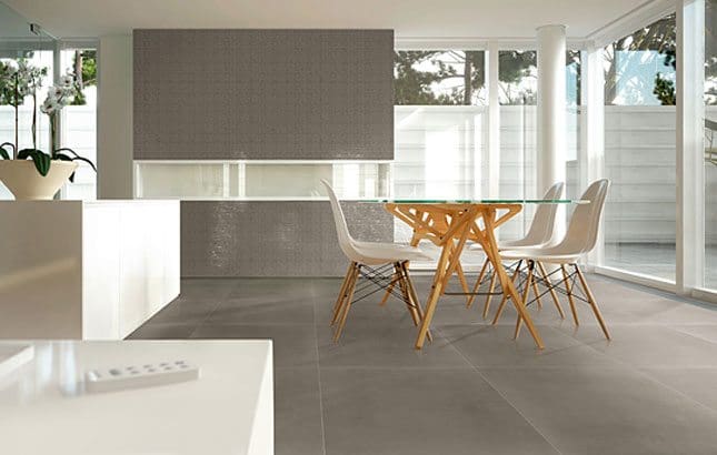 Feinsteinzeugfliese Betontech white 60 x 60 von Tiles by Pecasa